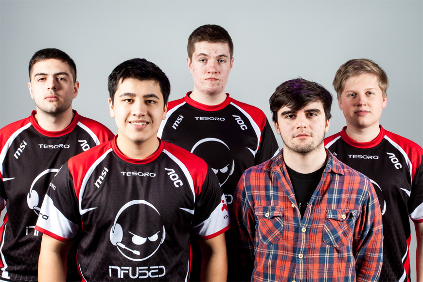 Team Infused (left to right): Arphan, Charlietea, Alphari, Maxlore, POILK