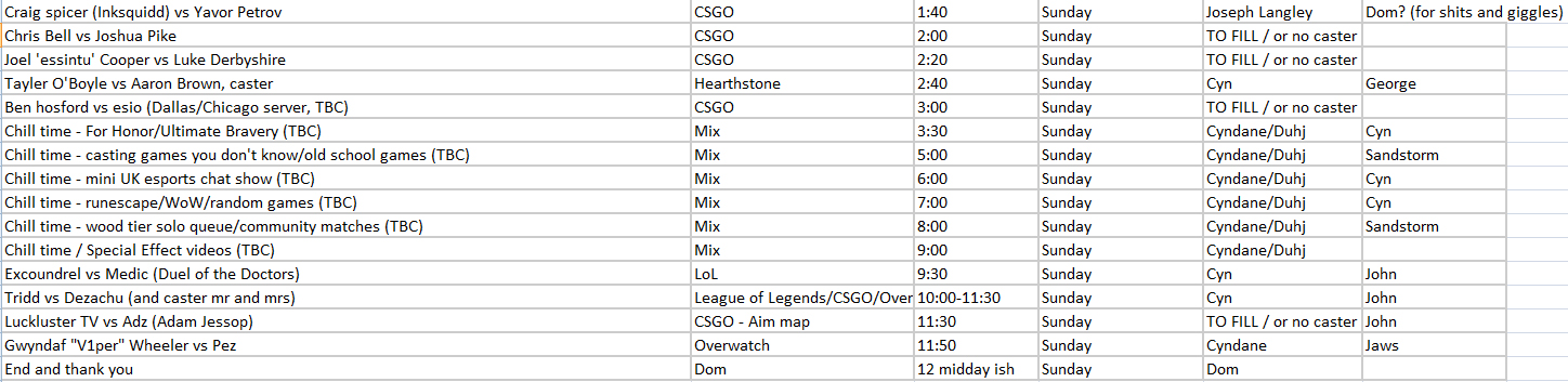 how to make a league schedule